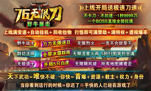 野牛暴走76无限刀图3