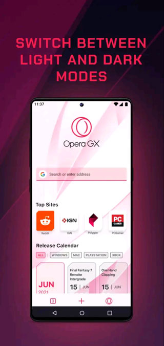 OperaGX浏览器图4