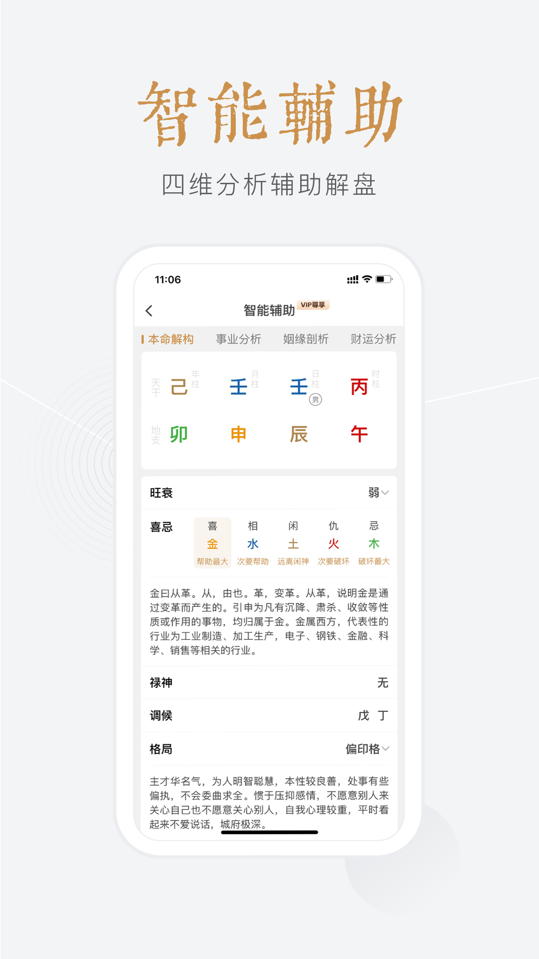 小南斗八字排盘图3