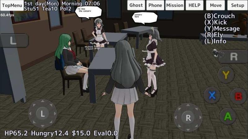 校园女生模拟器无广告解锁版图3
